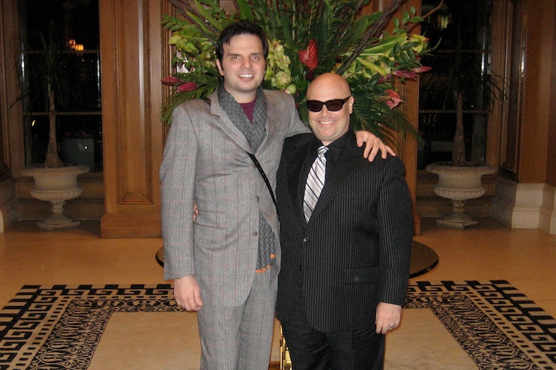 Top Fashion Designer George Zaharoff and me at the Landmark.